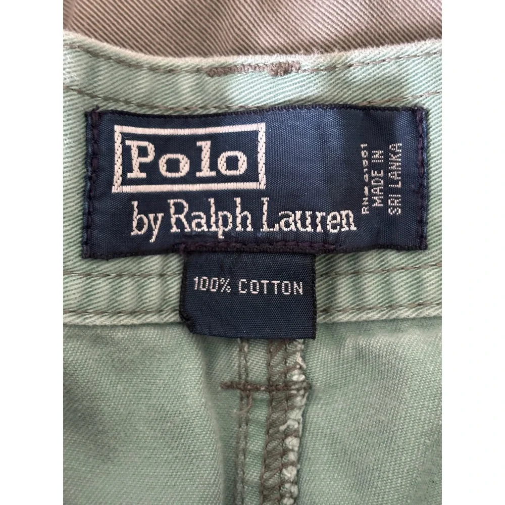 Polo Ralph Lauren Mens 42 Green Cotton Cargo Shorts Classic Fit Seafoam Utility